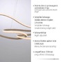 Dekorativní - PN 2765-39 LED závěsné svítidlo TWIST, písková, stmívatelné vypínačem, nastavitelná výška, SimplyDim, 2700K - PAUL NEUHAUS - foto 2