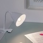 Stolní lampy s klipem - P 95431 Svítidlo se skřipcem Vitis Flexarm E14 bílá a šňůrový vypínač - PAULMANN - foto 2