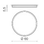 Kruhová - AZZ AZ3681 LED Stropní přisazené svítidlo Azzardo Monza II R 60 4000K white AZ3681 90W 7520lm 4000K IP20 60cm bílé stmívatelné - AZZARDO - foto 2