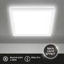 Hranatá - BRILO 7516416 Tava LED stropní svítidlo, ploché, přímé a nepřímé osvětlení, 1900 lm, 16 W, bílé, 24x24 cm - BRILO - foto 2