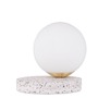 Stolní lampy dekorační - NV 9050167 Stolní lampa BESON šedá mramorová základna opálové sklo E14 1x5W 230V IP20 bez žárovky - NOVA LUCE - foto 2
