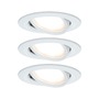 Kruhová - P 5140 Smart Home Zigbee set Smart Home Zigbee 3.0 vestavné svítidlo Nova Coin + Zigbee Cephei výklopné kruhové 84mm 50° Coin 3x6W 230V 2700K bílá mat - PAULMANN - foto 2
