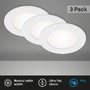 Kruhová - BRI 7115-436 3ks sada LED vestavné svítidlo, pr. 12 cm, 7 W, bílé - BRILONER - foto 2