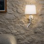 Dekorativní - FARO 20302-92 SAVOY nástěnná lampa, bílá, se čtecí lampičkou - FARO - foto 2
