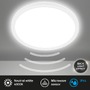 Kruhová - BRILO 7525416 Move LED stropní svítidlo IP44, přímé a nepřímé osvětlení, pohybové čidlo, kruhové 29 cm, bílé - BRILO - foto 2