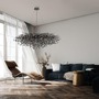 Dekorativní - PN 2031-18 závěsné svítidlo ICICLE černý lustr s křišťálovými přívěsky - PAUL NEUHAUS - foto 2