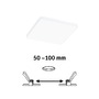 Koupelnová - P 79936 VariFit LED vestavné svítidlo Veluna Edge IP44 hranaté 120x120mm 4000K bílá - PAULMANN - foto 2