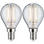 E14 - P 28857 LED kapka Filament E14 230V 2x2,7W 2700K čirá - PAULMANN - foto 2