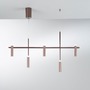 Dekorativní - FAN LED-CANDLE-S5 Závěsné LED svítidlo CANDLE bronz, 35 W, 3600 lm, 4000 K, 120x19,1x125 cm - FANEUROPE - foto 2