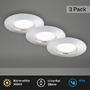 Kruhová - BRI 7204-038 3ks sada LED vestavné svítidlo, pr. 7,5 cm, chrom - BRILONER - foto 2