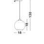Koule - NV 8142680 Závěsné svítidlo BLAZE měďené sklo a černý kov E27 1x12W 230V IP20 bez žárovky - NOVA LUCE - foto 2
