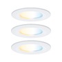 Koupelnová - P 92442 LED vestavné svítidlo Nova Coin IP44 kruhové 78mm měnitelná bílá 3x6W 230V bílá mat hliník - PAULMANN - foto 2