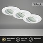 Kruhová - BRI 7209-036 3ks sada LED vestavné svítidlo, pr. 8,2 cm, 4,8 W, bílé - BRILONER - foto 2