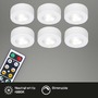 Přisazená - BRILO 2632-066 LED skříňkové svítidlo pr. 5,8 cm 6x60lm bílé - BRILO - foto 2