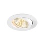 Kruhová - LA 1007443 NEW TRIA® 95 kroužek pro vestavbu do stropu, D: 11 H: 2,6 cm, IP 20, bílá - BIG WHITE (SLV) - foto 2