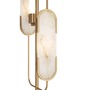 Stojací lampy - M MOD099FL-02G Stojací lampa Marmo 2x40W bílá/zlatá přírodní kámen kov designová - MAYTONI - foto 2