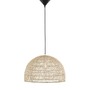 Polokoule - NV 9586446 Závěsné svítidlo MELODY přírodní ratan černý kabel E27 1x12W IP20 bez žárovky - NOVA LUCE - foto 2