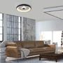 Kruhová - LD 14386-18 VERTIGO LED stropní svítidlo černá 61x61 kruhové křišťálový efekt stmívatelné CCT 2700-5000K - LEUCHTEN DIREKT / JUST LIGHT - foto 2