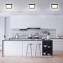 Hranatá - BRI 7362015 LED stropní svítidlo, 29,6 cm, 18 W, černá (starý kód: BRI 7362-015) - BRILONER - foto 2