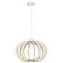 Koule - NV 9620123 Závěsné svítidlo OTTOLINE bílý kov přírodní dřevo E27 1x12W 230V IP20 bez žárovky - NOVA LUCE - foto 2