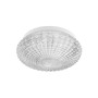 Kruhová - NV 9738255 Stropní svítidlo CLAM čiré sklo bílý kov E27 2x12W 230V IP44 bez žárovky - NOVA LUCE - foto 2