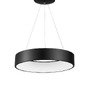 Kruhová - NV 6167220 Závěsné svítidlo RANDO černý hliník a akryl LED 42W 230V 3000K IP20 - NOVA LUCE - foto 2