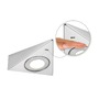 Přisazená - P 92125 LED podskříňkové svítidlo Trias čidlo přiblížení 3ks sada 3x2,7W 135x132mm 230/12V kov kartáčovaný - PAULMANN - foto 2
