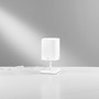 Stolní lampy dekorační - FAN I-SQUARE/L Stolní lampa LUME SQUARE chrom/bílá opál, 1xE27, 12x12x29 cm - FANEUROPE - foto 2