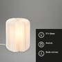 Stolní lampy dekorační - BRILO 7495016 Stolní lampa papír 25 cm 1x E14 max. 6 W bílé - BRILONER - foto 2