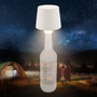 Stolní lampy dekorační - BRILO 7709016 Bota lampička na láhev - 1,8W, 120lm, nabíjecí, LED, stmívatelné, dotykový vypínač, teplá bílá, bílá - BRILO - foto 2