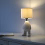 Stolní lampy dekorační - LD 14191-39 TED Stolní lampa béžová, stojící postava, látkové stínidlo, vypínač na kabelu - JUST LIGHT - foto 2