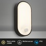 Nástěnná - BRILO 3830015 Ruch LED venkovní nástěnné svítidlo, pohybové čidlo, IP65, černá - BRILO - foto 2