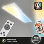 Hranatá - BRILO 7530016 Tava LED stropní svítidlo 98cm, Smart, ovládání hlasem nebo v aplikaci, dálkové ovládání, bílé - BRILO - foto 2