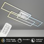 Hranatá - BRILO 3676-019 CCT LED stropní svítidlo, 116,5 cm 18 W, 2200 lm, hliník-chrom - BRILO - foto 2