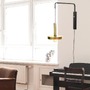 Bodová - FARO 20168 WHIZZ nástěnná nastavitelná lampa, zlatá a černá - FARO - foto 2