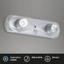 Přisazená - BRI 2275024 LED noční lampička 18,6 cm 2x0,17W 17lm stříbrná (starý kód: BRI 2275-024) - BRILONER - foto 2
