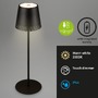 Na stůl - BRILO 7438-015 LED nabíjecí stolní lampa 38 cm 2,6W 280lm černá - BRILO - foto 2