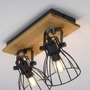 Bodová - LD 15118-18 TARO LED stropní svítidlo přírodní dřevo černá 2 ramenné otočné industriální design - LEUCHTEN DIREKT / JUST LIGHT - foto 2