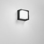 Nástěnná - FAN LED-W-BLOCK-Q-NER Nástěnné LED svítidlo Block čtvercové (černé) 15 W, 1800 lm, CCT 3000 / 4200 / 6500 K, 16 x 16 x 10 cm - FANEUROPE - foto 2