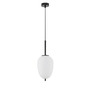 Koule - NV 9624076 Závěsné svítidlo LATO černý kov a opálové sklo E14 1x5W 230V IP20 bez žárovky - NOVA LUCE - foto 2