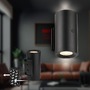 Nepřímé osvětlení - BRI 3942015 Isy nástěnné svítidlo - 2W, 200lm, nabíjecí, LED, dotykový vypínač, stmívatelné, černá - BRILONER - foto 2