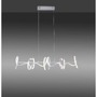 Podélná - LD 19033-21 CURLS LED závěsné svítidlo, stříbrná, moderní design SimplyDim 3000K - LEUCHTEN DIREKT / JUST LIGHT - foto 2