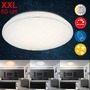 Kruhová - BRILO 3345-016 LED stropní svítidlo hvězdné nebe, pr. 56 cm, 48 W, bílé - BRILO - foto 2