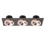 Hranatá - RED R13263 SHARM SQ III zápustná černá měď/měď 230V LED 3x10W 24° 3000K - RED - DESIGN RENDL - foto 2