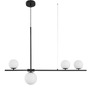 Podélná - NV 9100441 Závěsné svítidlo IMPERO bílé matné sklo černý kov G9 4x5W 230V IP20 bez žárovky - NOVA LUCE - foto 2