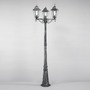 Sloupková - FAN LANT-FIRENZE/P3 Sloupkové svítidlo FIRENZE černá/stříbrná, 3xE27, IP44, 218 x 76,5 cm - FANEUROPE - foto 2