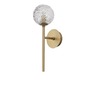 Dekorativní - NV 9960271 Nástěnné svítidlo MIRANO čiré strukturované sklo a mosaz zlatá G9 1x5W 230V IP20 bez žárovky - NOVA LUCE - foto 2