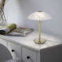 Stolní lampy dekorační - PN 4026-60 ENOVA LED stolní lampa matná mosaz alabastrový dekor sklo 3 krokové dotykový stmívač 3000K - PAUL NEUHAUS - foto 2