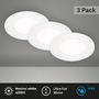 Kruhová - BRI 7057-436 3ks sada LED vestavné svítidlo, pr. 8,6 cm, 3 W, 350 lm, bílé - BRILONER - foto 2