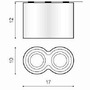 Downlight - AZZ AZ1753 Bross 2 (white/black) - AZZARDO - foto 2